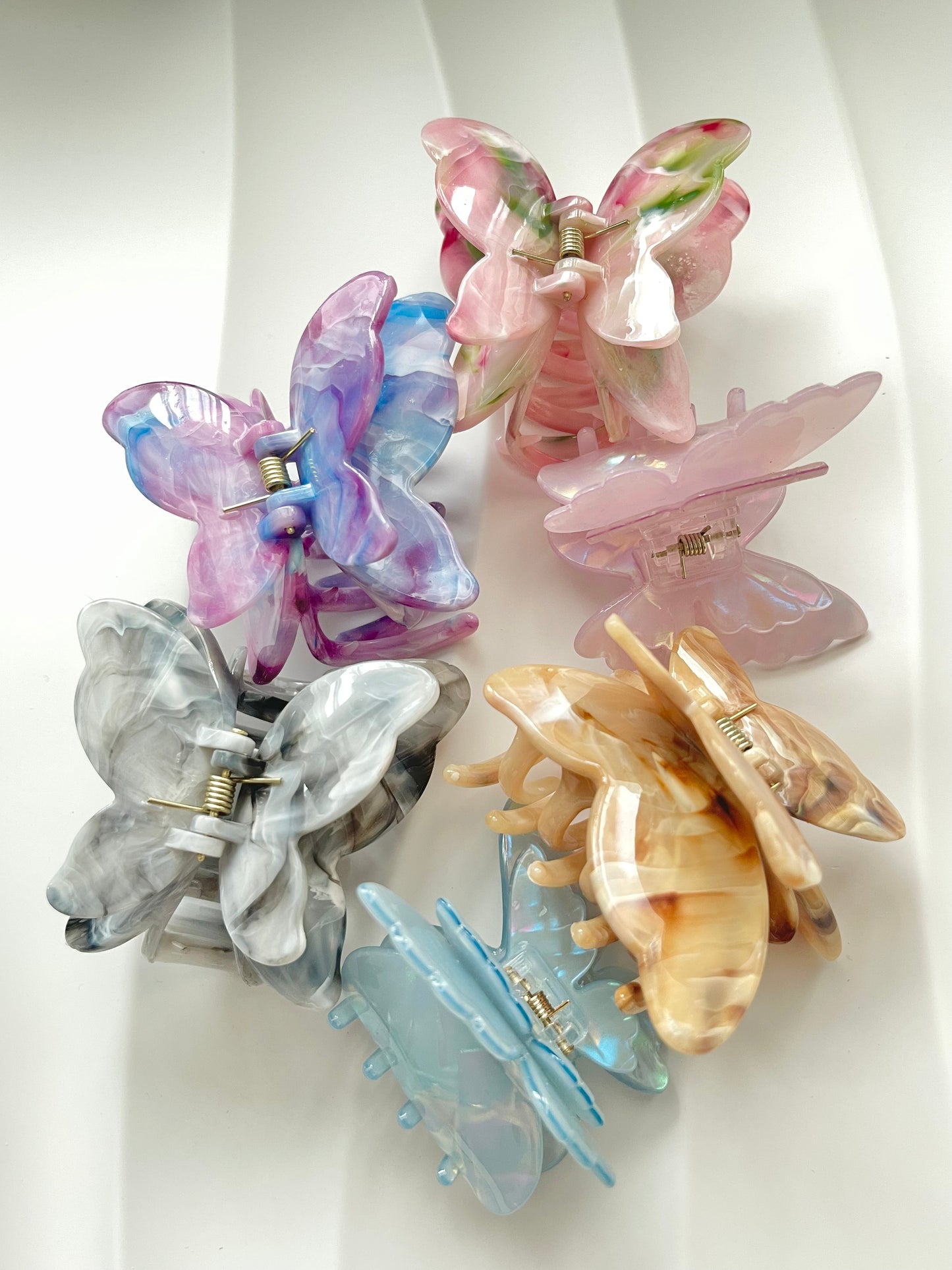 Butterfly hair clips