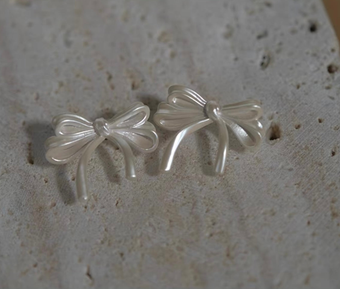 Bow Earring Studs, special design, silver925